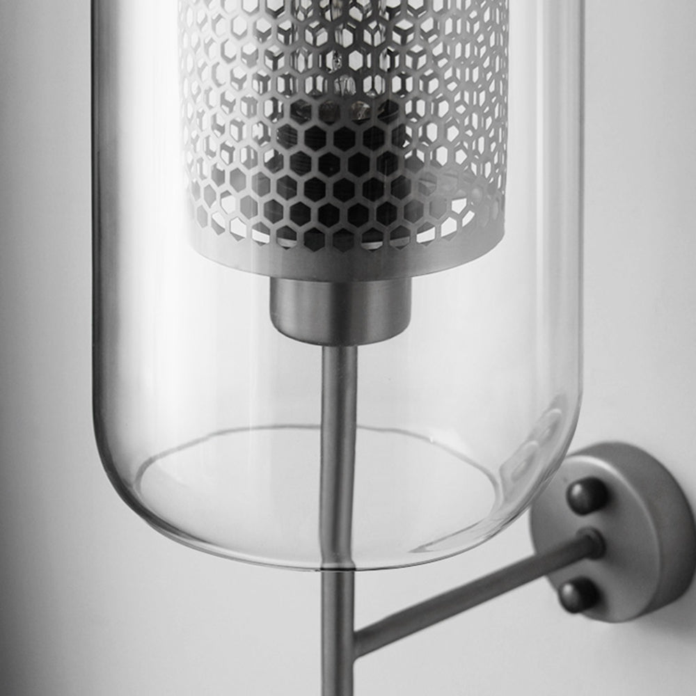 Kiri Industrial Classy Global Clear Glass Wall Lamp