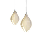 Lustra Pendant Lamp White Floral Ceramic