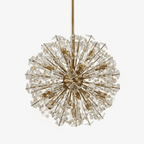 Aurora Chandelier Dickinson Gold Crystal Starburst