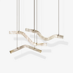 Utalyra Curved Alabaster Pendant Light