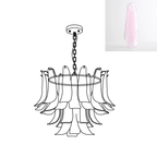 Aurora Chandelier Murano Glass Leaf Golden
