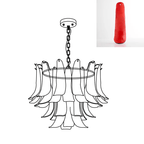 Aurora Chandelier Murano Glass Leaf Golden
