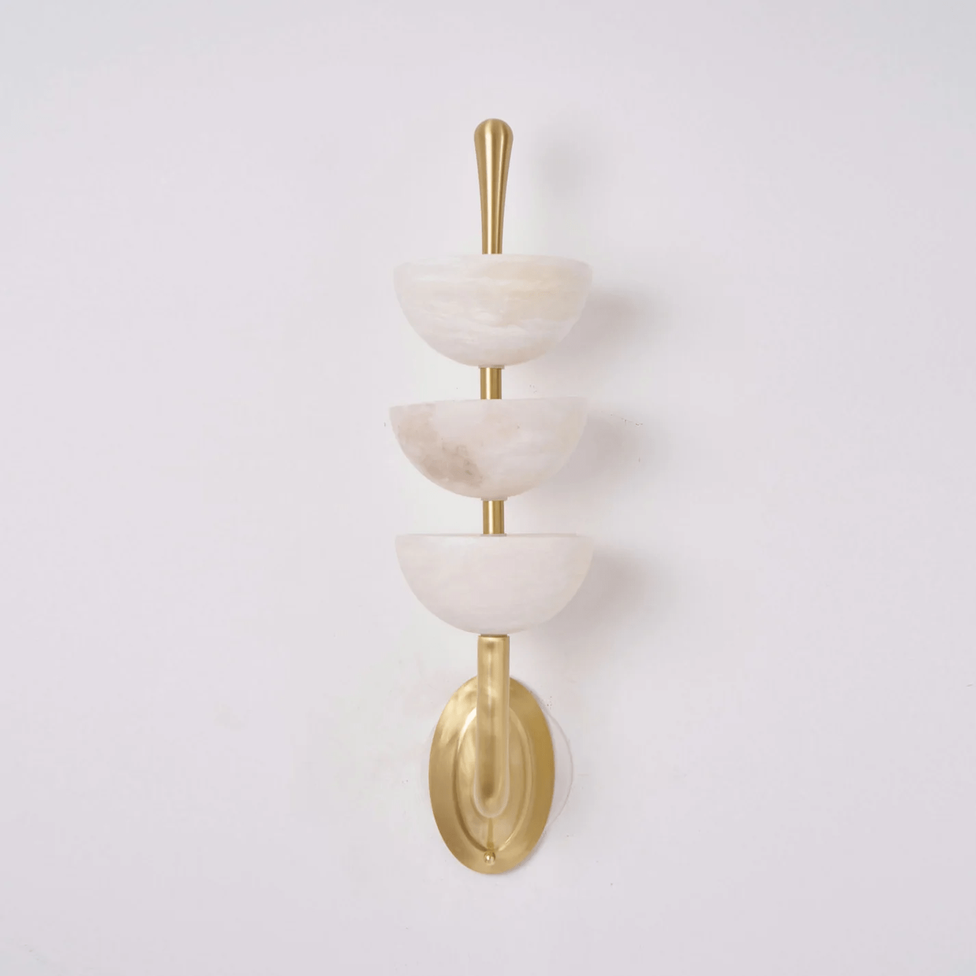 Ulmiraris Wall Light Modern in Alabaster - Kingsley Beaumont