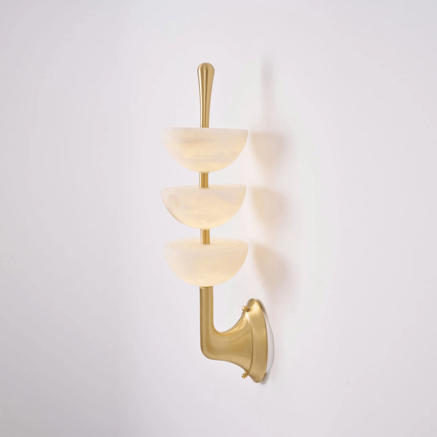 Ulmiraris Wall Light Modern in Alabaster - Kingsley Beaumont
