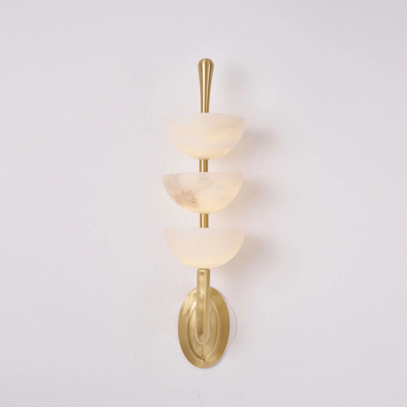 Ulmiraris Wall Light Modern in Alabaster - Kingsley Beaumont