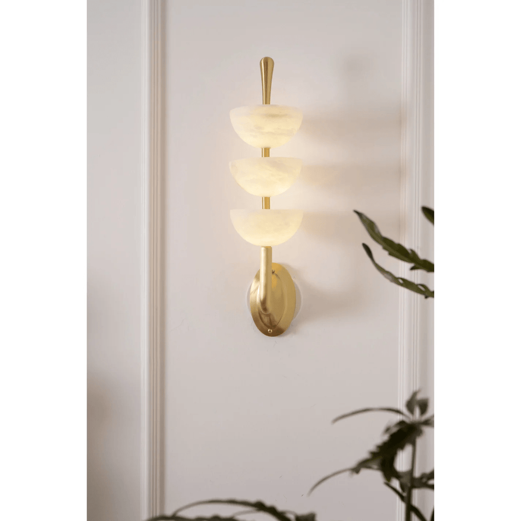 Ulmiraris Wall Light Modern in Alabaster - Kingsley Beaumont