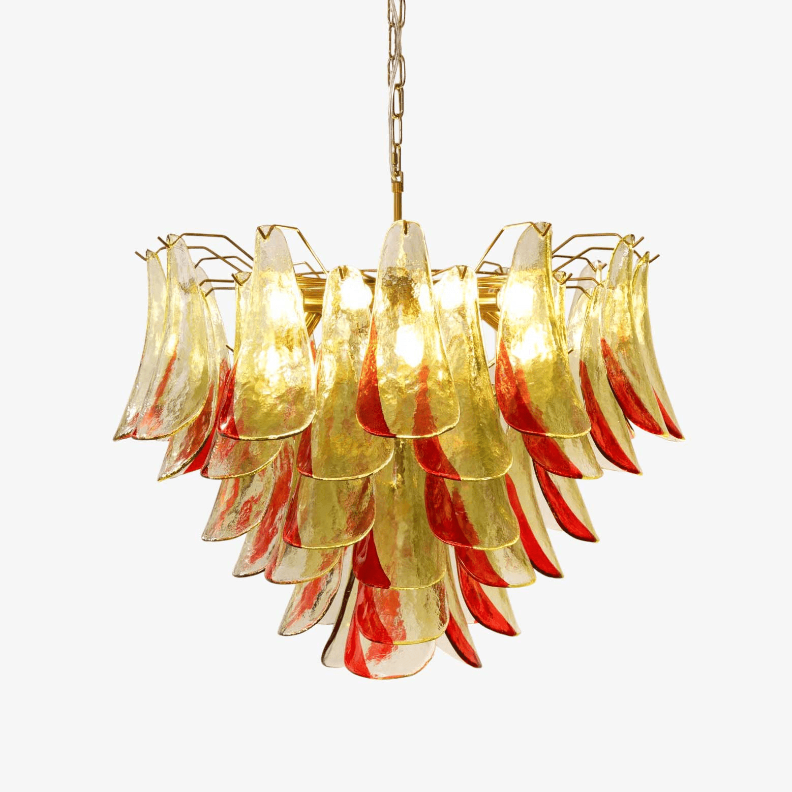 Aurora Chandelier Murano Glass Petal