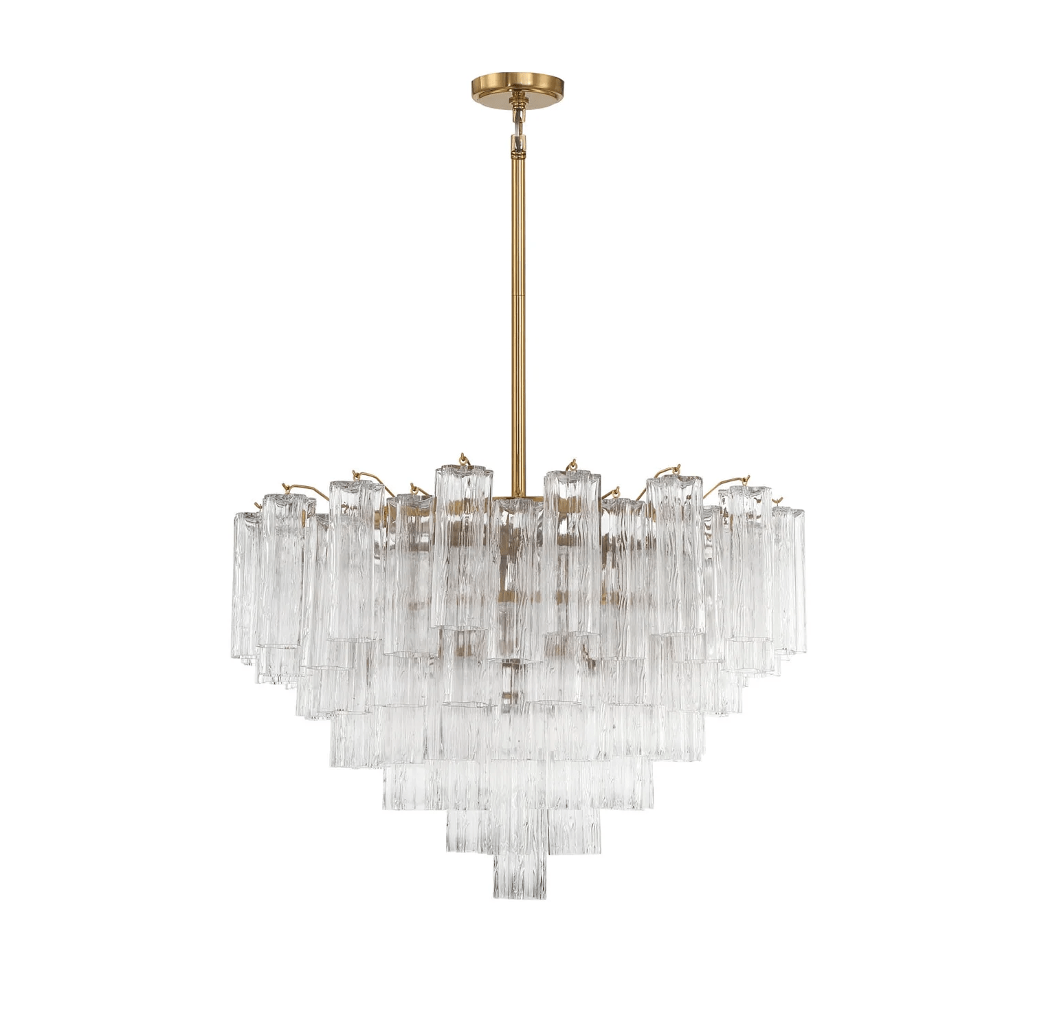 Aurora Chandelier Virella Murano Glass Tube Luxury