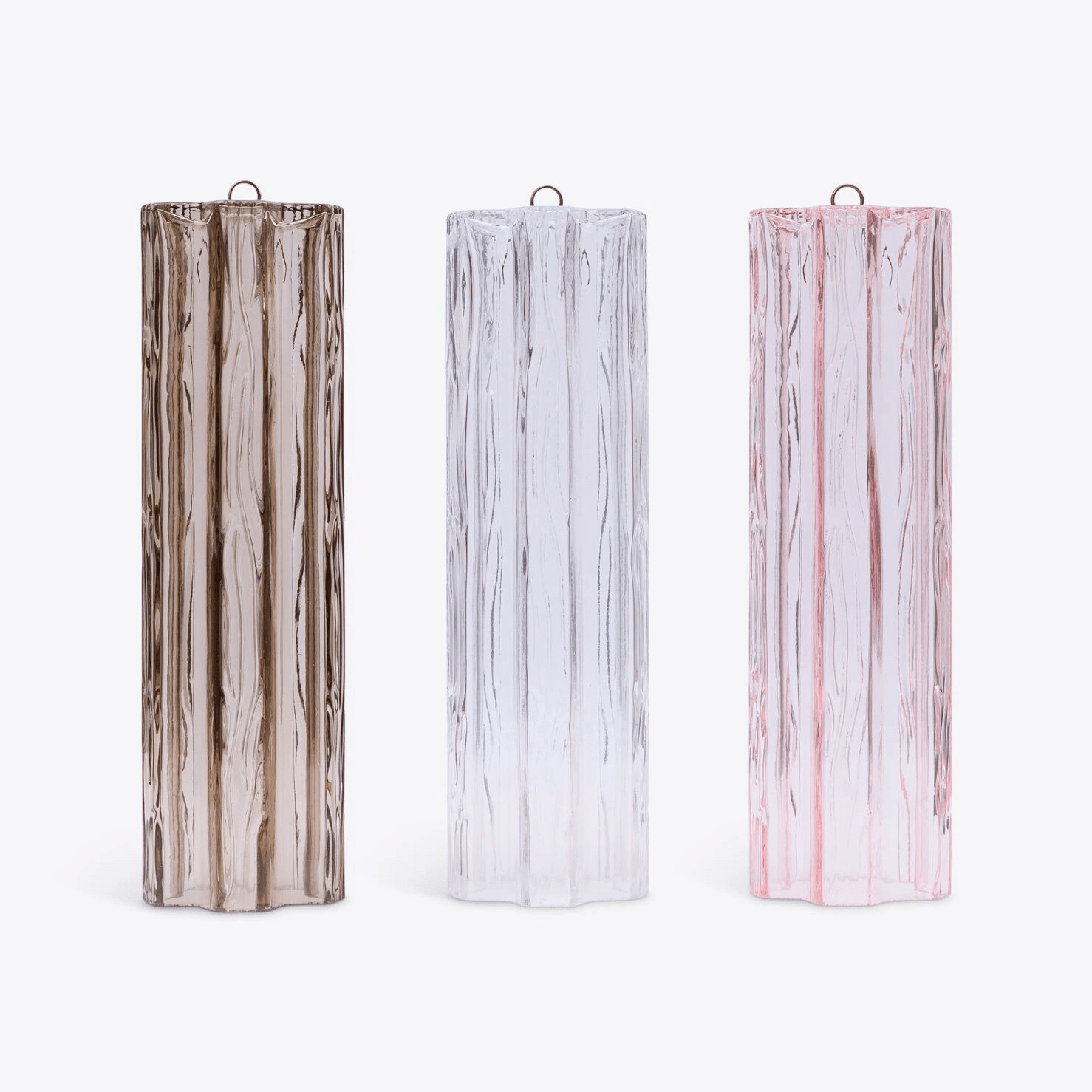 Aurora Chandelier Five Tier Fluted Glass Grande Mid Century