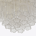 Aurora Chandelier Four Tier Fluted Glass