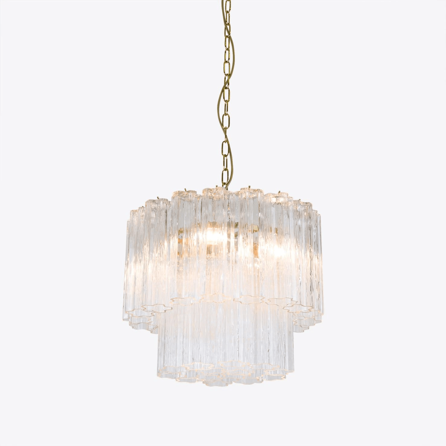Aurora Chandelier Small Treviso Murano Glass Tube