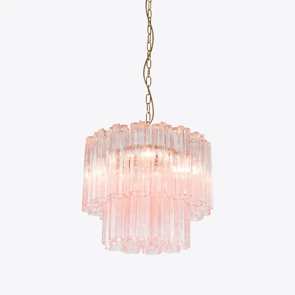Aurora Chandelier Small Treviso Murano Glass Tube