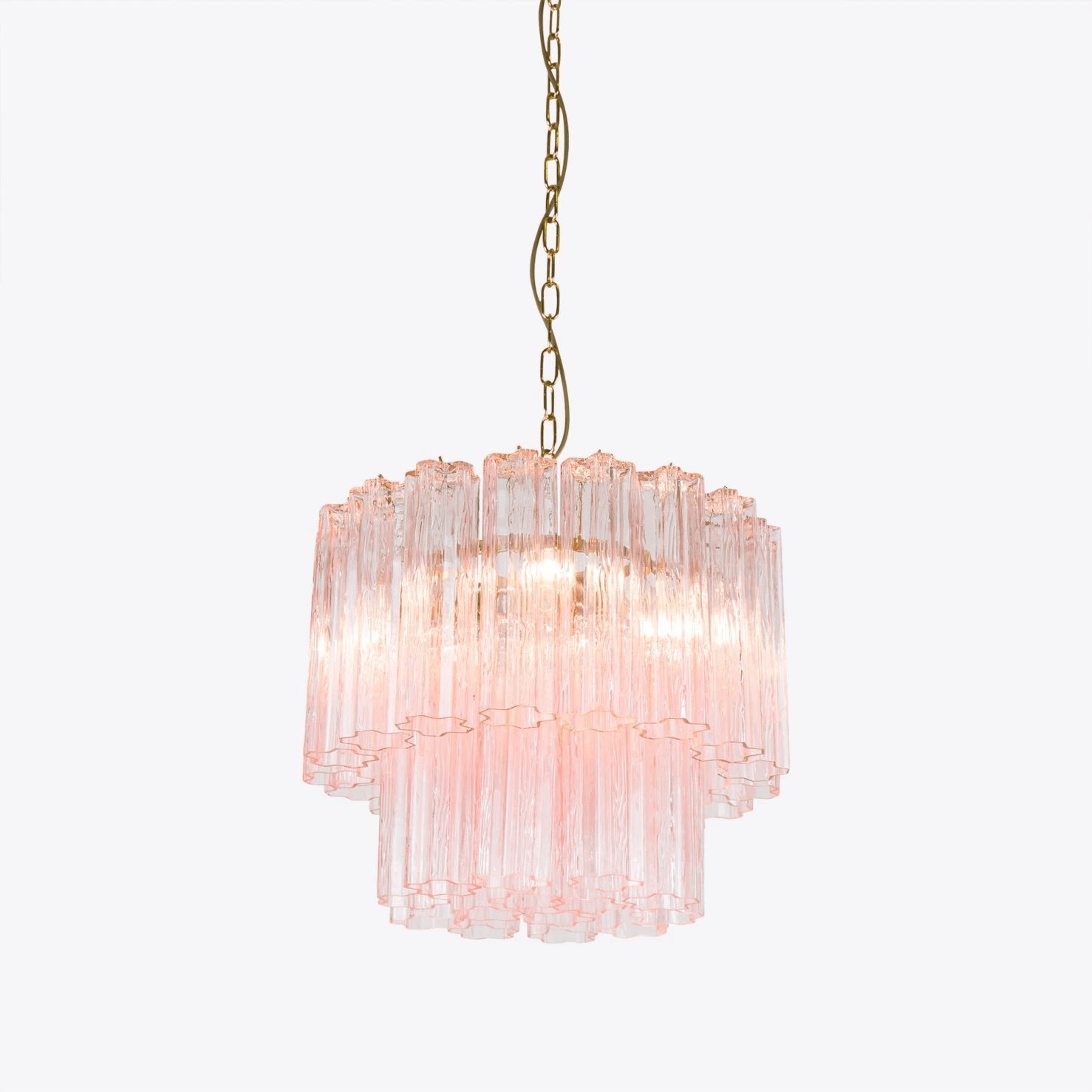 Aurora Chandelier Small Treviso Murano Glass Tube