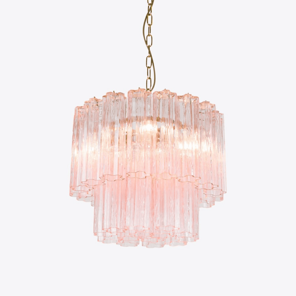 Aurora Chandelier Small Treviso Murano Glass Tube