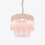 Aurora Chandelier Small Treviso Murano Glass Tube