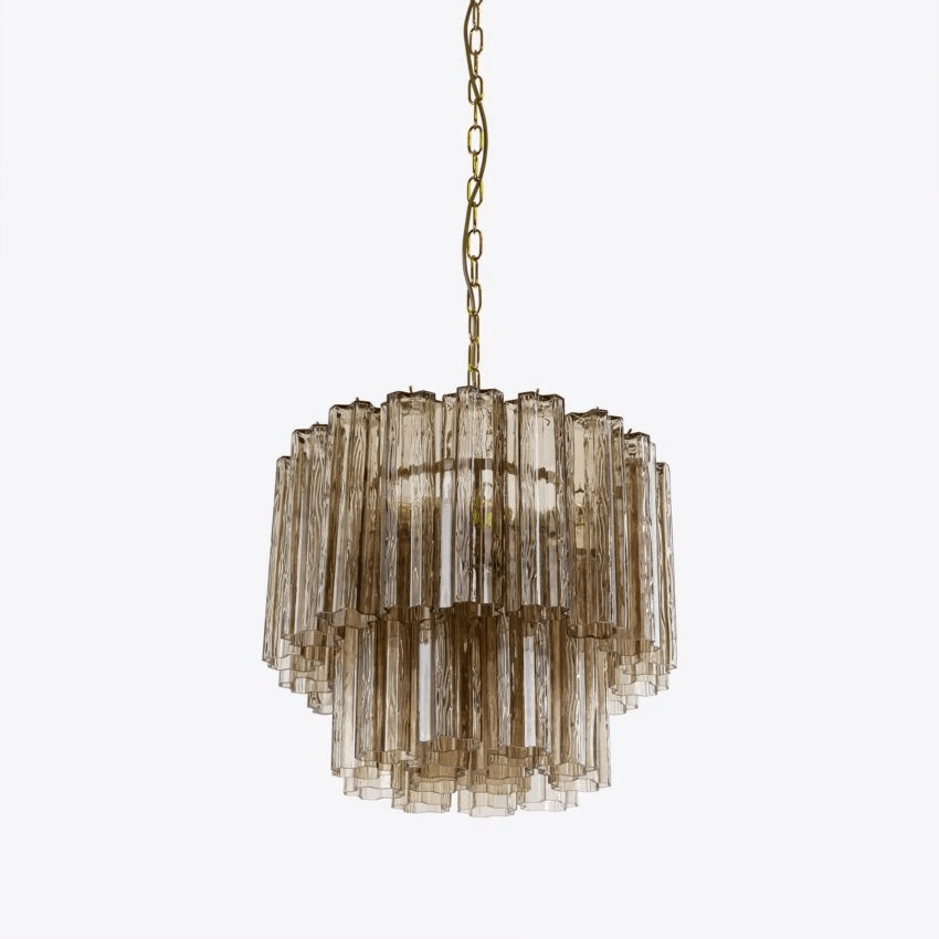 Aurora Chandelier Small Treviso Murano Glass Tube