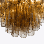 Aurora Chandelier Small Treviso Murano Glass Tube