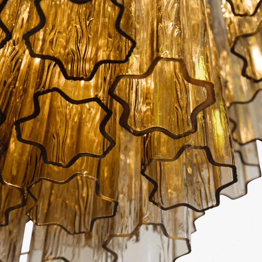 Aurora Chandelier Small Treviso Murano Glass Tube