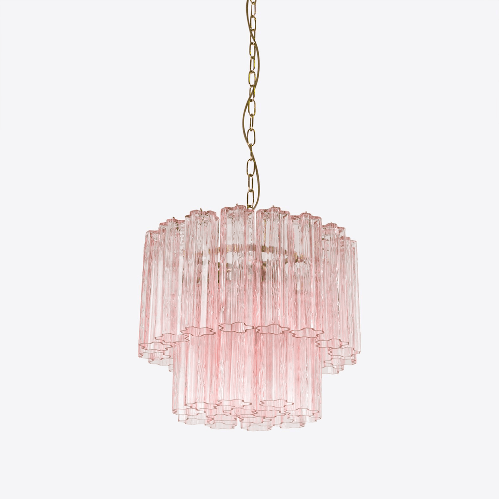 Aurora Chandelier Small Treviso Murano Glass Tube