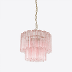 Aurora Chandelier Small Treviso Murano Glass Tube