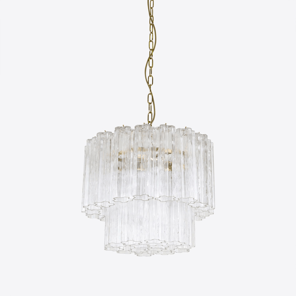 Aurora Chandelier Small Treviso Murano Glass Tube