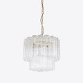 Aurora Chandelier Small Treviso Murano Glass Tube