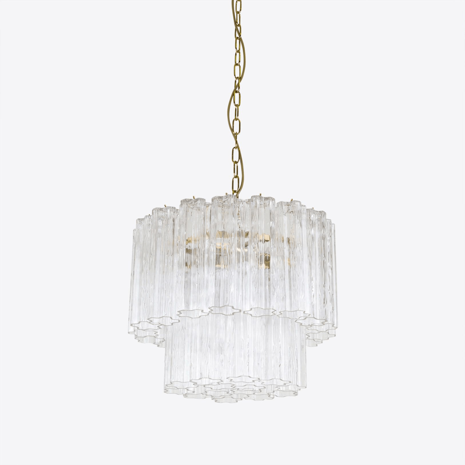 Aurora Chandelier Small Treviso Murano Glass Tube
