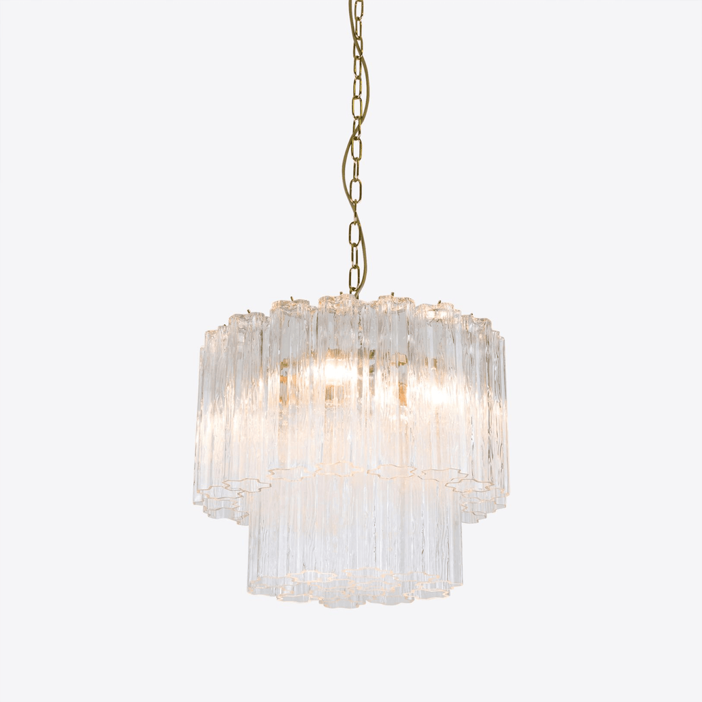 Aurora Chandelier Small Treviso Murano Glass Tube