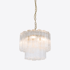 Aurora Chandelier Small Treviso Murano Glass Tube