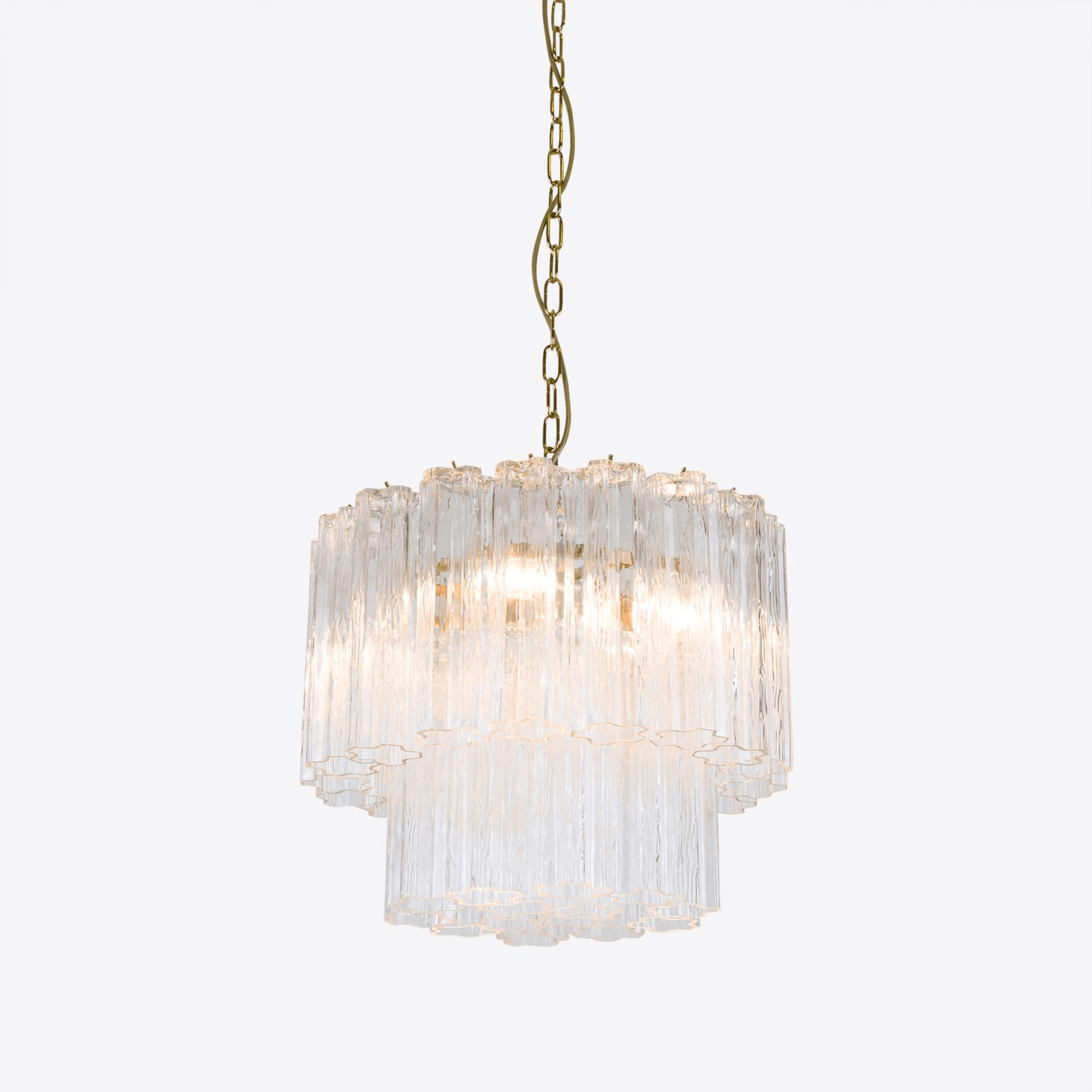 Aurora Chandelier Small Treviso Murano Glass Tube