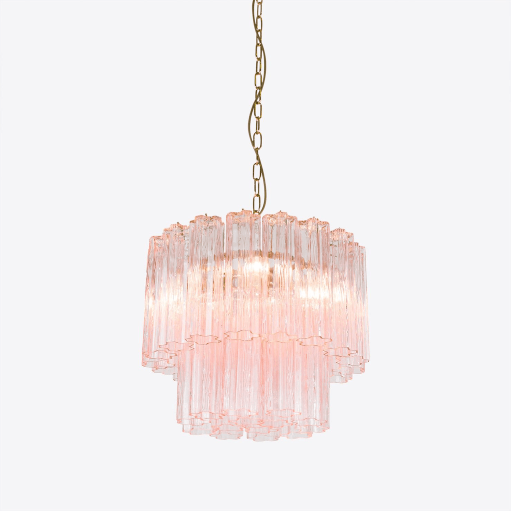 Aurora Chandelier Small Treviso Murano Glass Tube