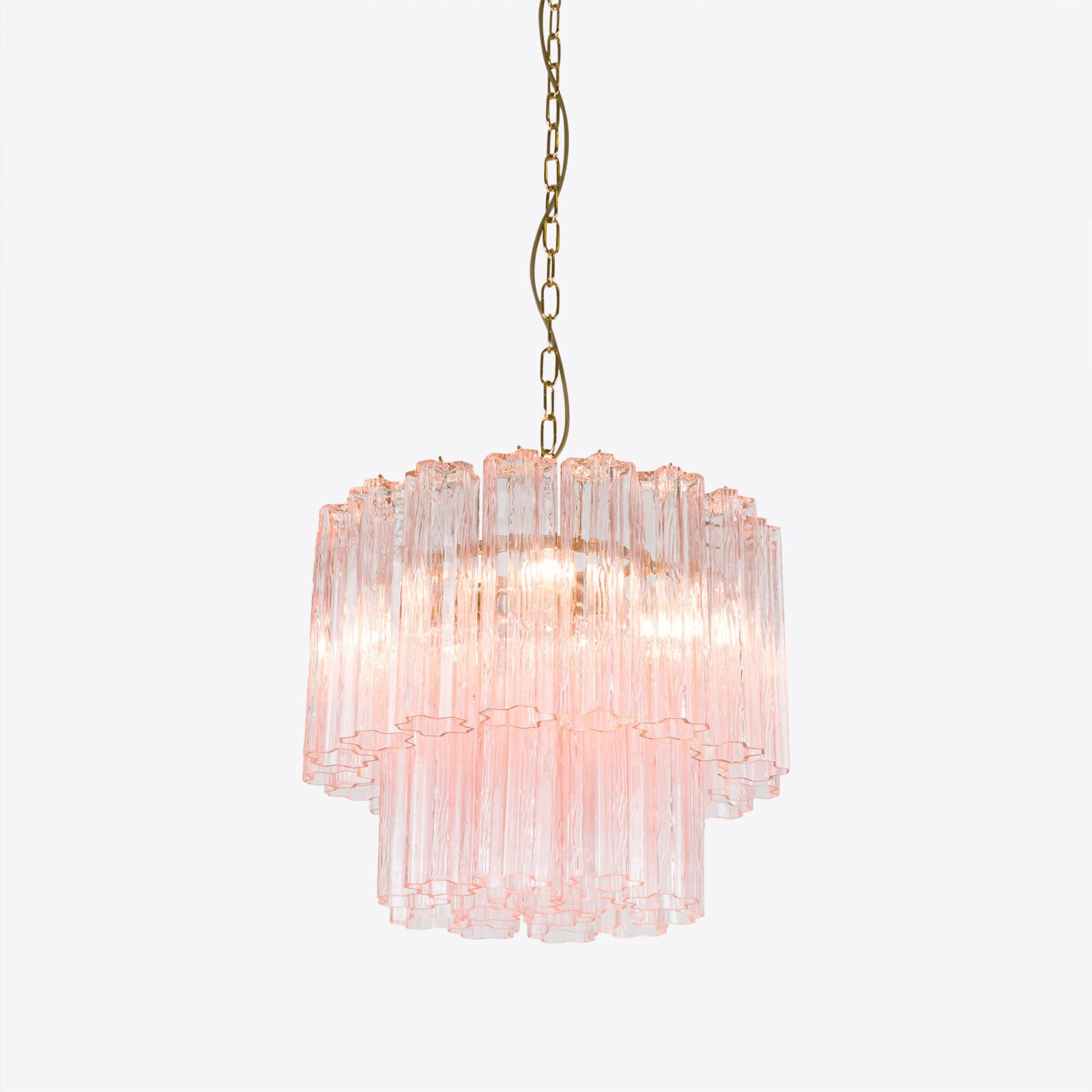 Aurora Chandelier Small Treviso Murano Glass Tube