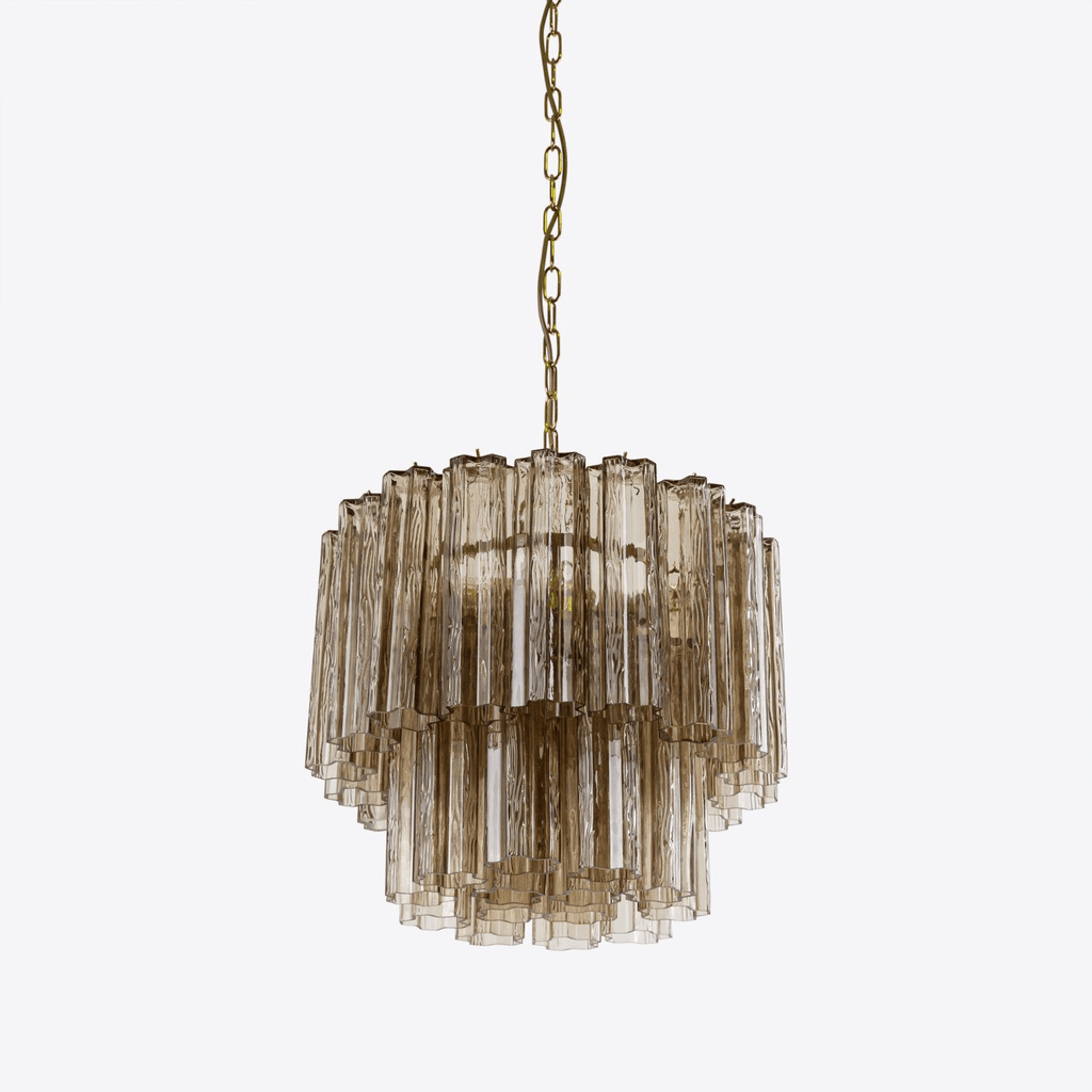 Aurora Chandelier Small Treviso Murano Glass Tube