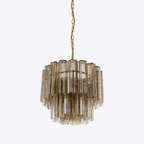 Aurora Chandelier Small Treviso Murano Glass Tube