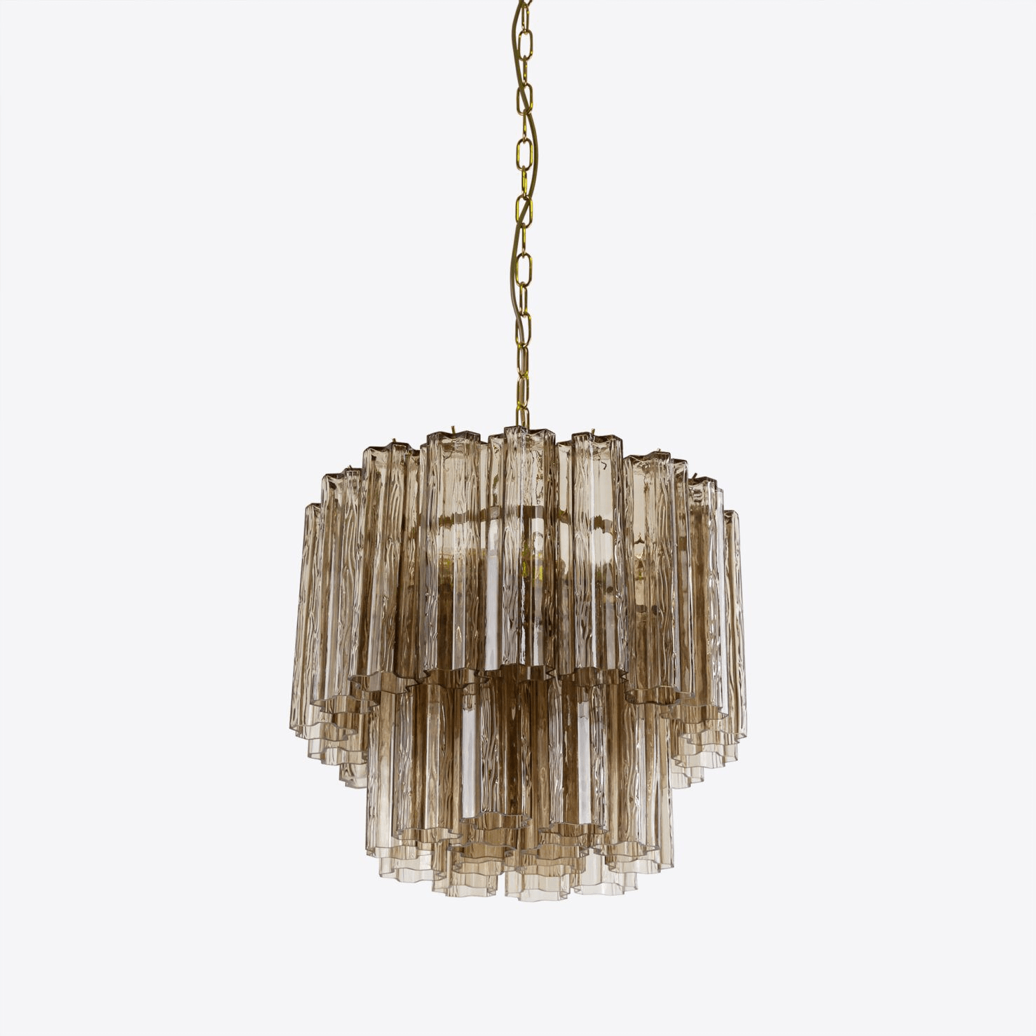 Aurora Chandelier Small Treviso Murano Glass Tube