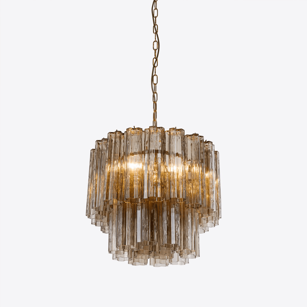 Aurora Chandelier Small Treviso Murano Glass Tube