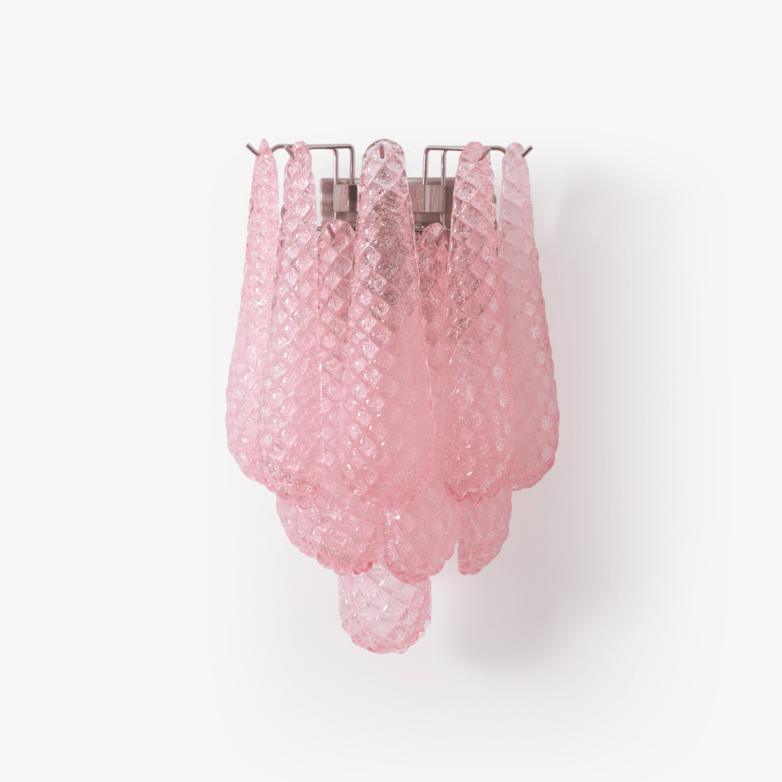 Aurora Wall Lamp Pink Teardrop Glass Floral Artistic