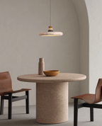 Cuvarora Disc Travertine Pendant Light