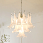 Aurora Chandelier Murano Glass Petals Vintage