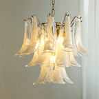 Aurora Chandelier Murano Glass Petals Vintage