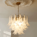 Aurora Chandelier Murano Glass Leaf Golden