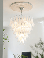 Aurora Chandelier Murano Glass Petals Vintage