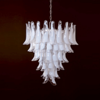 Aurora Chandelier Murano Glass Petals Vintage