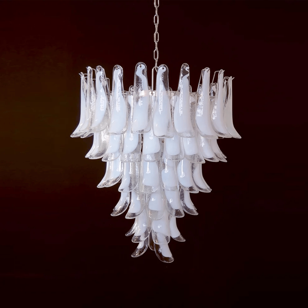 Aurora Chandelier Murano Glass Petals Vintage
