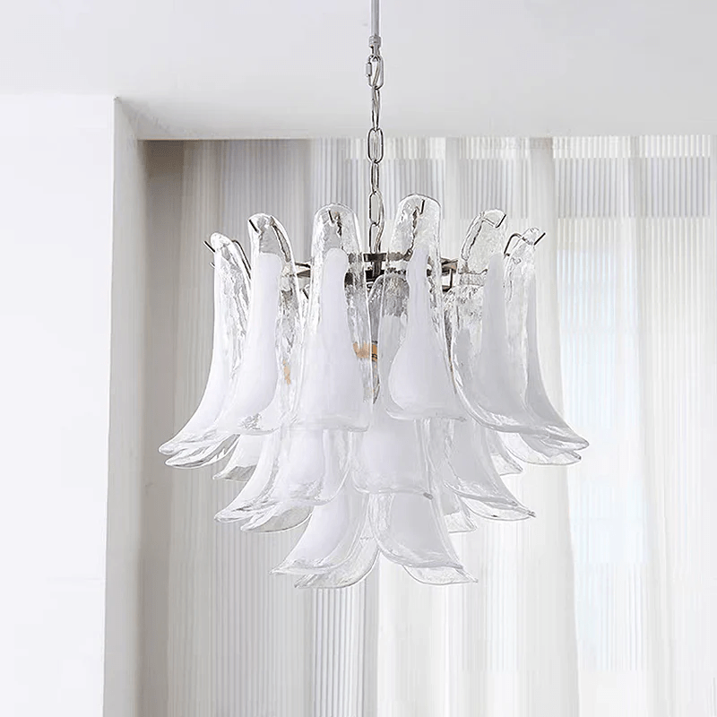 Aurora Chandelier Murano Glass Petals Vintage