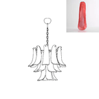 Aurora Chandelier Murano Glass Petals Vintage