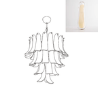 Aurora Chandelier Murano Glass Petals Vintage