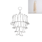 Aurora Chandelier Murano Glass Petals Vintage