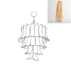Aurora Chandelier Murano Glass Petals Vintage