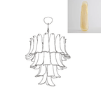 Aurora Chandelier Murano Glass Petals Vintage